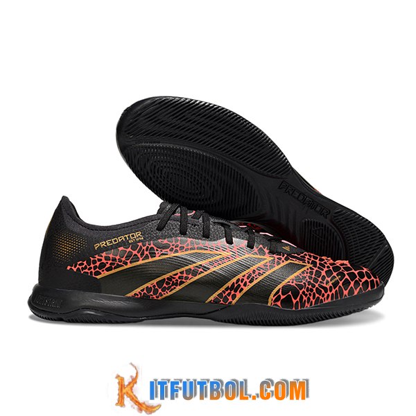 Adidas Botas De Fútbol PREDATOR 25 ELITE IC BOOTS Negro/Rojo/Amarillo
