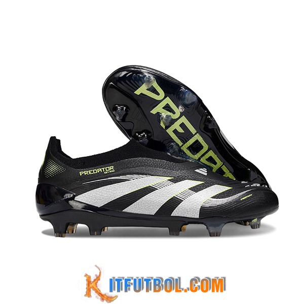 Adidas Botas De Fútbol 25 Predator Elite LL FG Negro/Gris/Verde