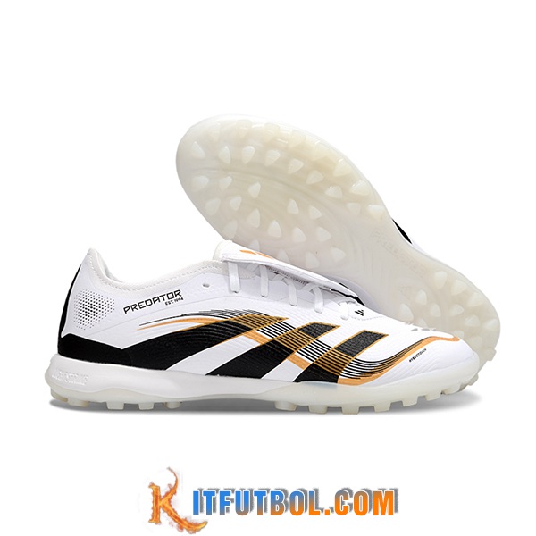 Adidas Botas De Fútbol PREDATOR LEAGUE FT TURF Blanco/Negro/Naranja
