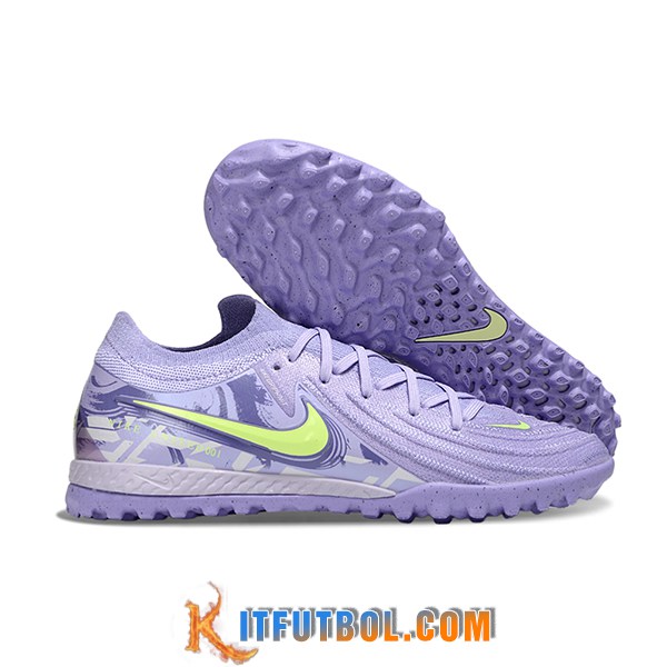 Nike Botas De Fútbol Phantom GX II EliteTF Violeta/Verde
