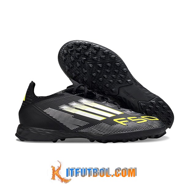 Adidas Botas De Fútbol F50 PRO TF Negro/Blanco
