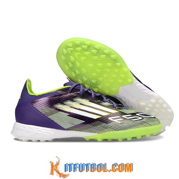 Adidas Botas De Fútbol F50 PRO TF Violeta/Verde/Blanco