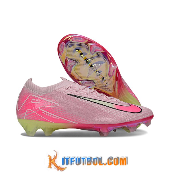 Nike Botas De Fútbol AIR Zoom Mercurial Vapor 16 Elite XXV FG Rosa/Verde