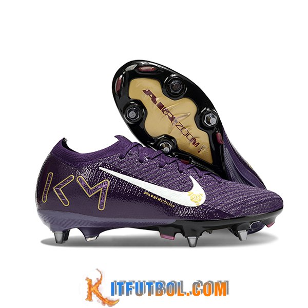 Nike Botas De Fútbol AIR ZOOM MERCURIAL VAPOR XVI ELITE SG-PRO Violeta/Blanco