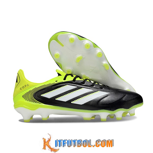 Copa Botas De Fútbol PURE III ELITE FG Negro/Verde/Blanco