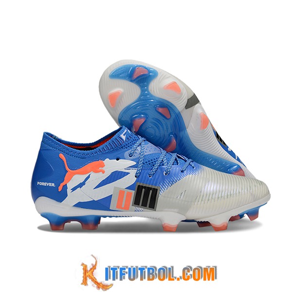 PUMA Botas De Fútbol FUTURE 8 ULTIMATE FG/AG Azul/Gris/Blanco