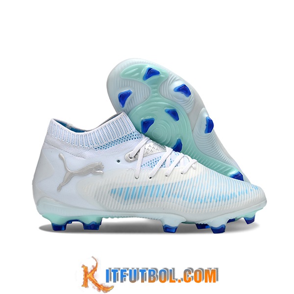 PUMA Botas De Fútbol FUTURE 8 ULTIMATE FG/AG Blanco/Azul -02