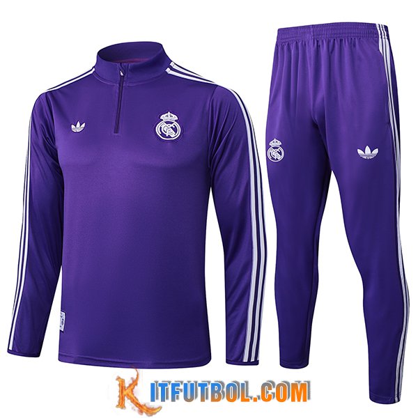 Chandal Equipos De Futbol Real Madrid Violeta/Blanco 2025/2026