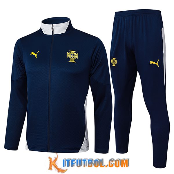 Chandal Equipos De Futbol Chaquetas Portugal Azul/Blanco 2025/2026