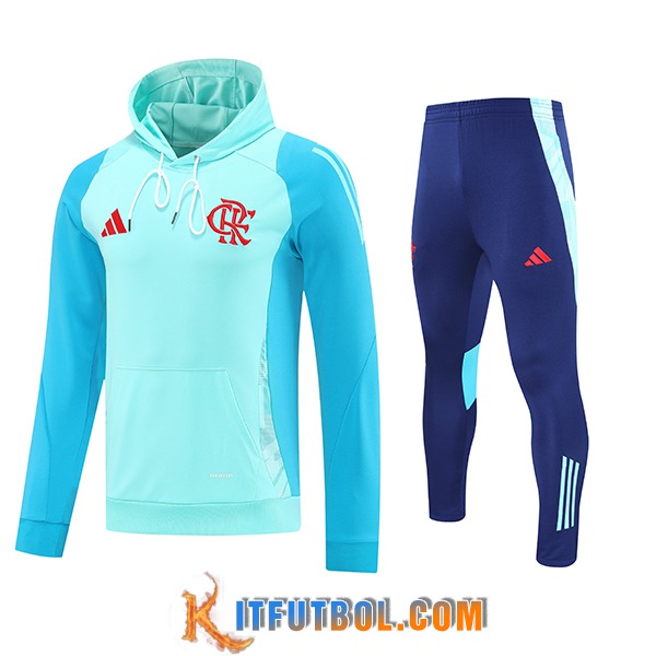 Chaqueta Con Capucha Chandal Flamenco Verde/Azul 2025/2026