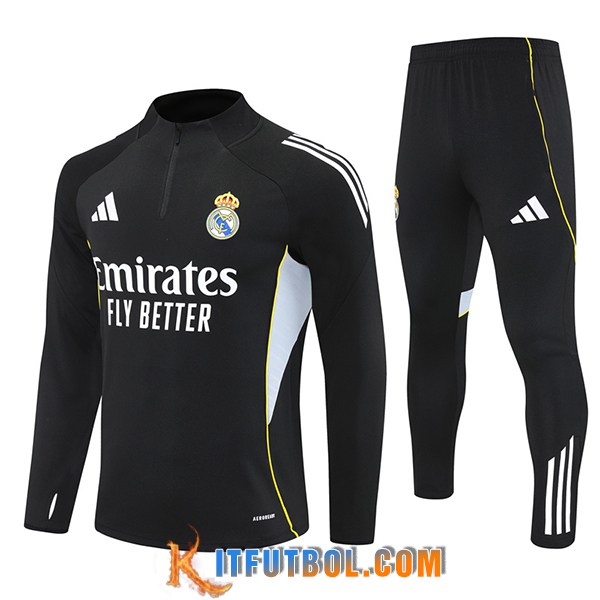 Chandal Equipos De Futbol Real Madrid Negro 2025/2026