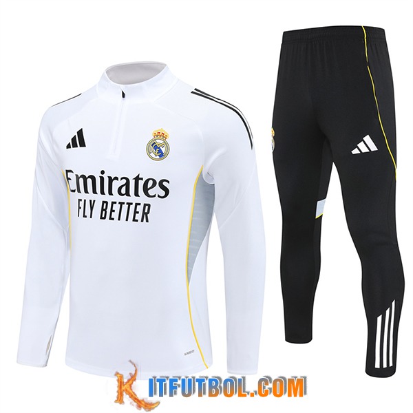 Chandal Equipos De Futbol Real Madrid Blanco 2025/2026