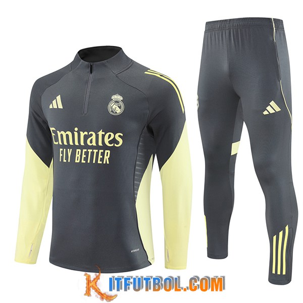 Chandal Equipos De Futbol Real Madrid Gris/Amarillo 2025/2026