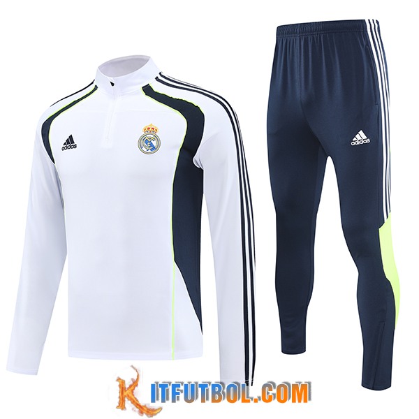 Chandal Equipos De Futbol Real Madrid Blanco/Azul/Verde 2025/2026