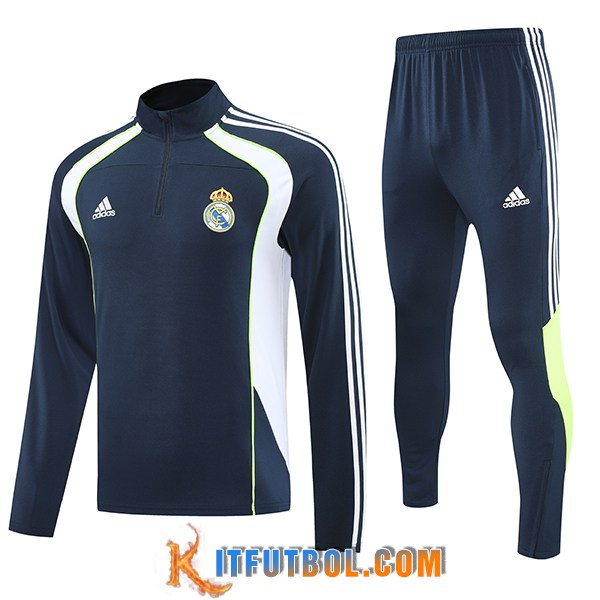 Chandal Equipos De Futbol Real Madrid Azul/Blanco/Verde 2025/2026