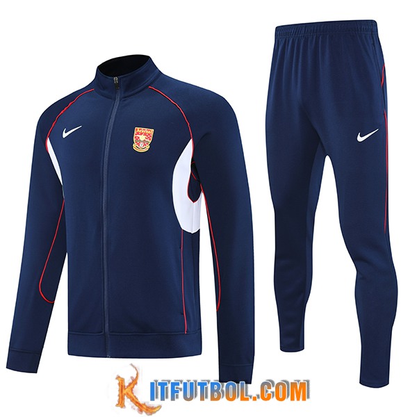 Chandal Equipos De Futbol Chaquetas Arsenal Azul/Blanco/Rojo 2025/2026