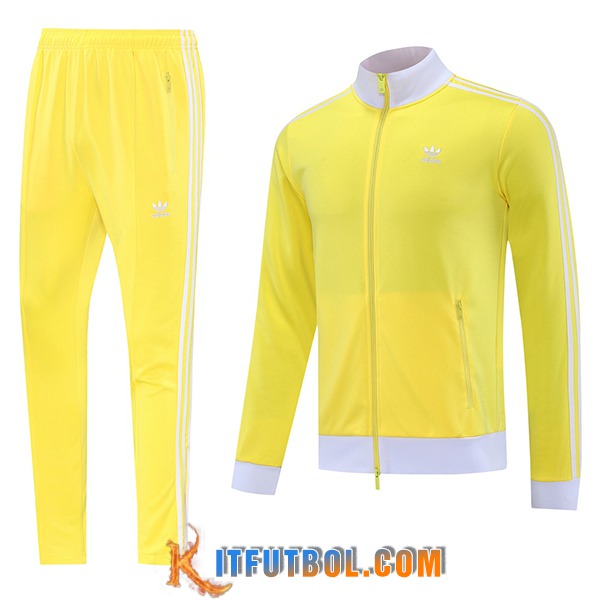 Chandal Equipos De Futbol Chaquetas Adidas Amarillo/Blanco 2025/2026