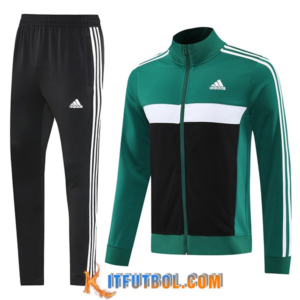Chandal Equipos De Futbol Chaquetas Adidas Verde/Negro/Blanco 2025/2026