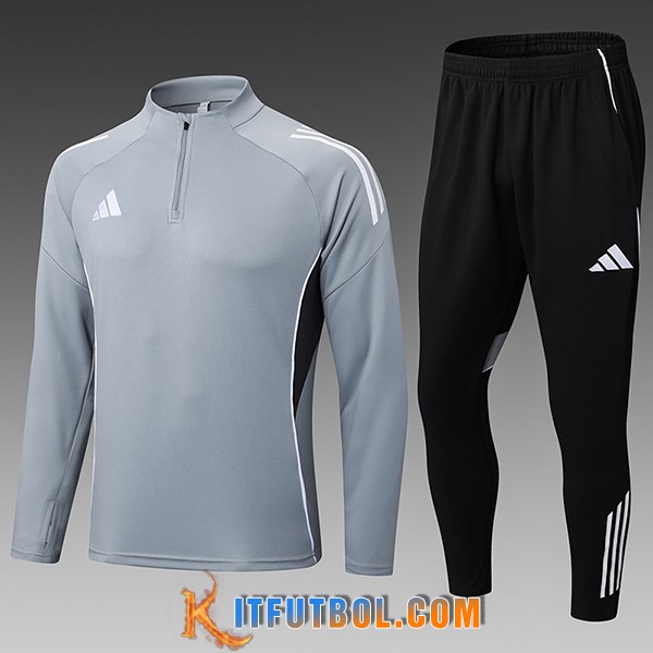 Chandal Equipos De Futbol Adidas Ninos Gris/Negro 2025/2026
