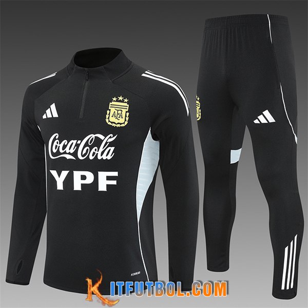 Chandal Equipos De Futbol Argentina Ninos Negro 2025/2026