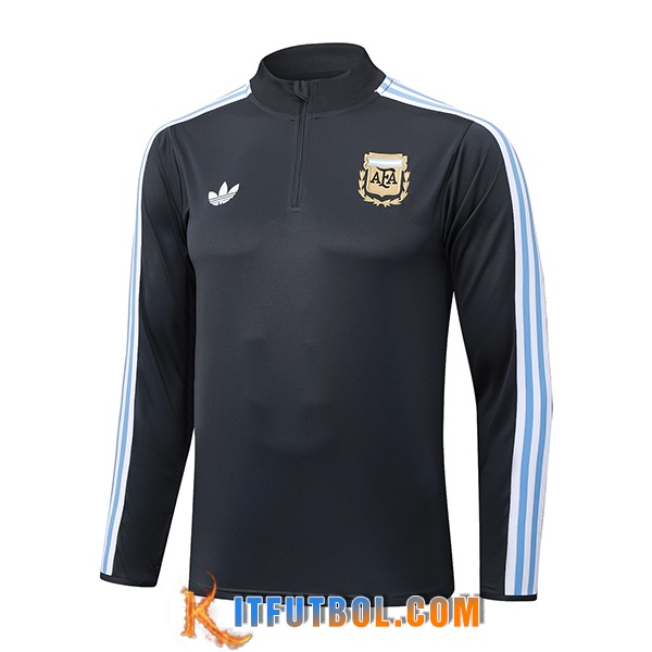 Sudadera De Entrenamiento Argentina Gris Oscuro 2025/2026