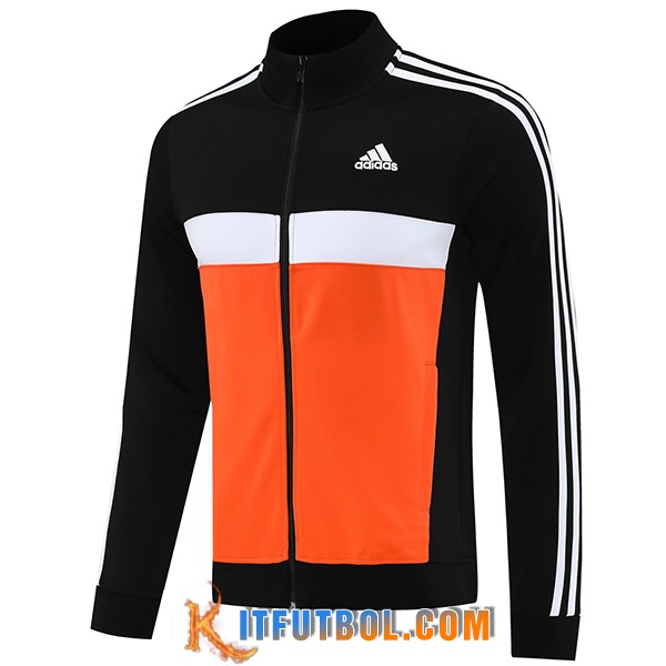 Chaquetas Futbol Adidas Negro/Naranja/Blanco 2025/2026