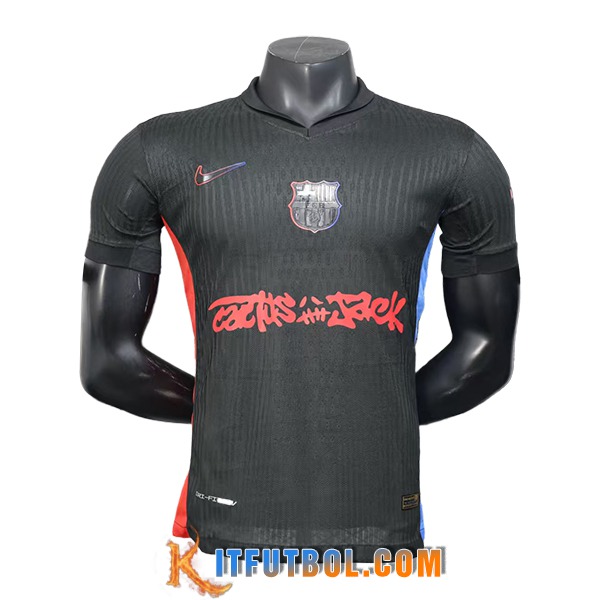 Nueva Camisetas De Futbol FC Barcelona x Travis Scott Segunda 2024/2025
