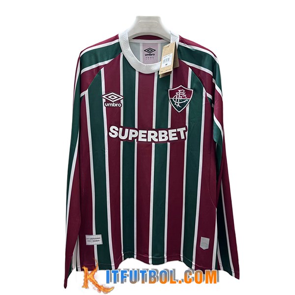 Nueva Camisetas De Futbol Fluminense Manga Largas Primera 2025/2026