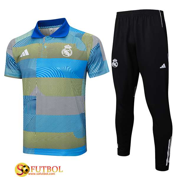 Camiseta Polo Real Madrid Azul/Verde 2025/2026