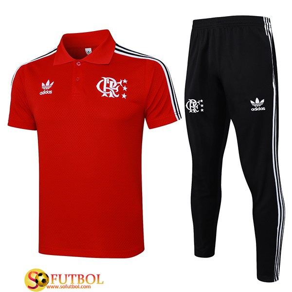 Camiseta Polo Flamengo Rojo/Blanco 2025/2026