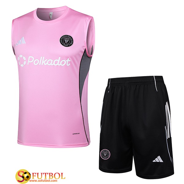 Camiseta Entrenamiento sin mangas Inter Miami CF Rosa/Gris 2025/2026