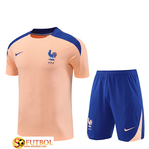 Camiseta Entrenamiento Francia Rosa/Azul 2025/2026
