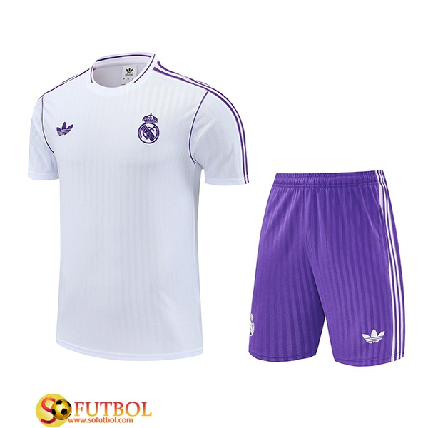 Camiseta Entrenamiento Real Madrid Blanco/Violeta 2025/2026