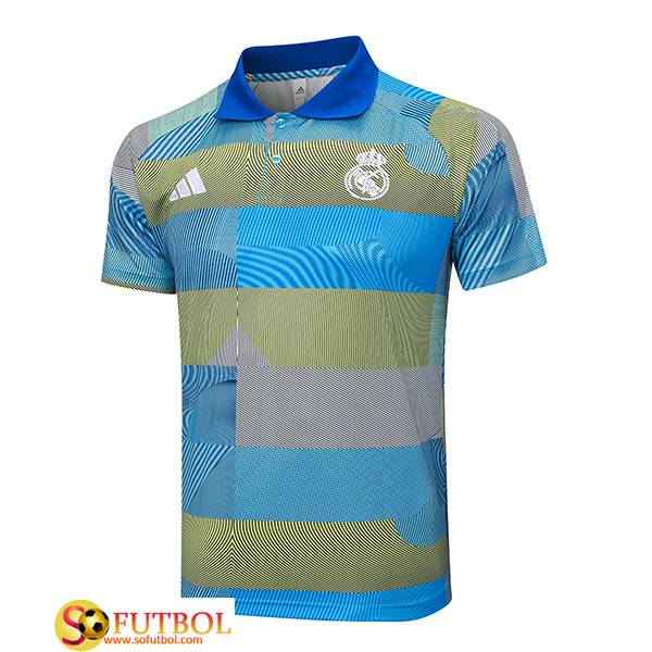 Camiseta Polo Real Madrid Azul/Verde 2025/2026