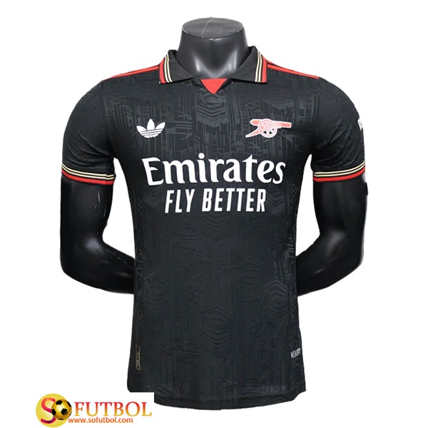 Camiseta Polo Arsenal Negro 2025/2026