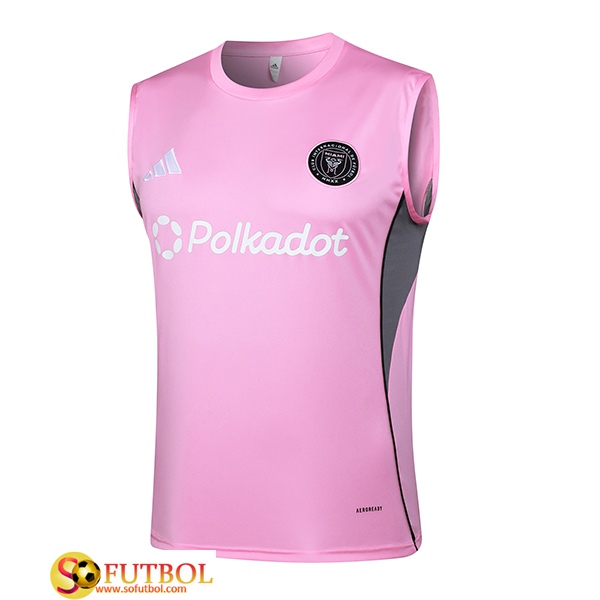 Chalecos De Futbol Inter Miami CF Rosa/Gris 2025/2026