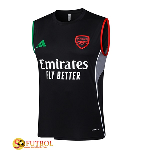 Chalecos De Futbol Arsenal Negro/Gris 2025/2026