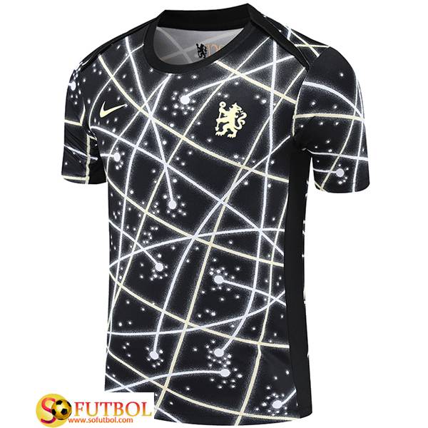 Camiseta Entrenamiento FC Chelsea Negro/Blanco 2025/2026