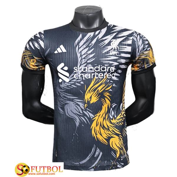 Camiseta Entrenamiento FC Liverpool Gris/Amarillo 2025/2026