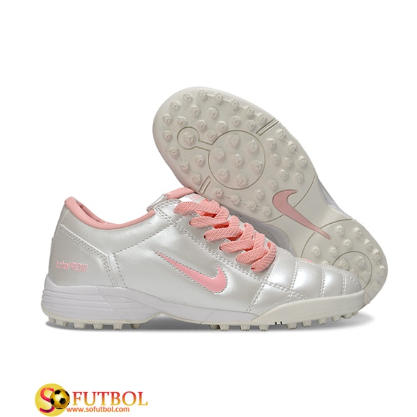 Nike Botas De Fútbol T90 TF Gris/Rosa