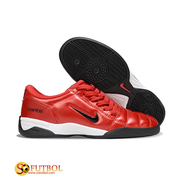 Nike Botas De Fútbol T90 IC Rojo/Negro -02