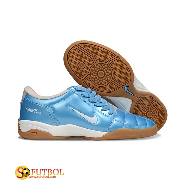 Nike Botas De Fútbol T90 IC Azul/Blanco