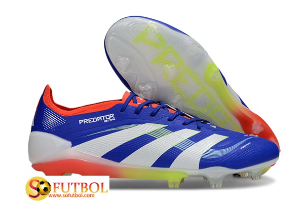 Adidas Botas De Fútbol 25 Predator Elite FG Azul/Blanco/Naranja
