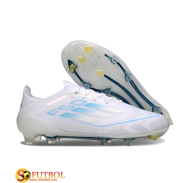 Adidas Botas De Fútbol F50 Elite FG Blanco/Azul