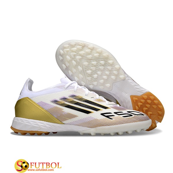 Adidas Botas De Fútbol F50 PRO TF Beige/Negro/Marrón/Violeta