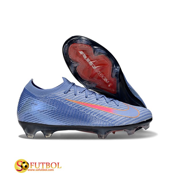 Nike Botas De Fútbol AIR Zoom Mercurial Vapor 16 Elite XXV FG Azul/Naranja -02