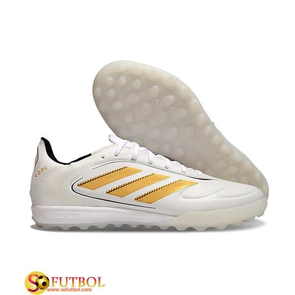 Copa Botas De Fútbol GLORO II TF Blanco/Amarillo