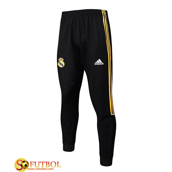 Pantalones Entrenamiento Real Madrid Negro/Amarillo 2025/2026