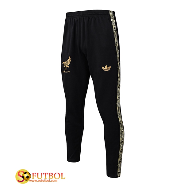 Pantalones Entrenamiento México Negro/Amarillo 2025/2026