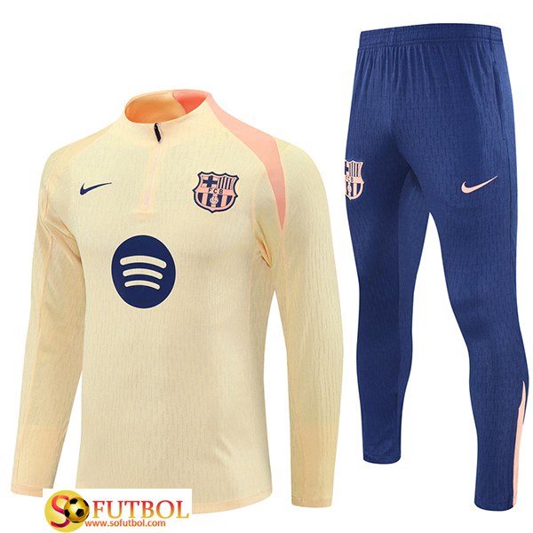 Chandal Equipos De Futbol FC Barcelona Beige/Rosa 2025/2026 -02